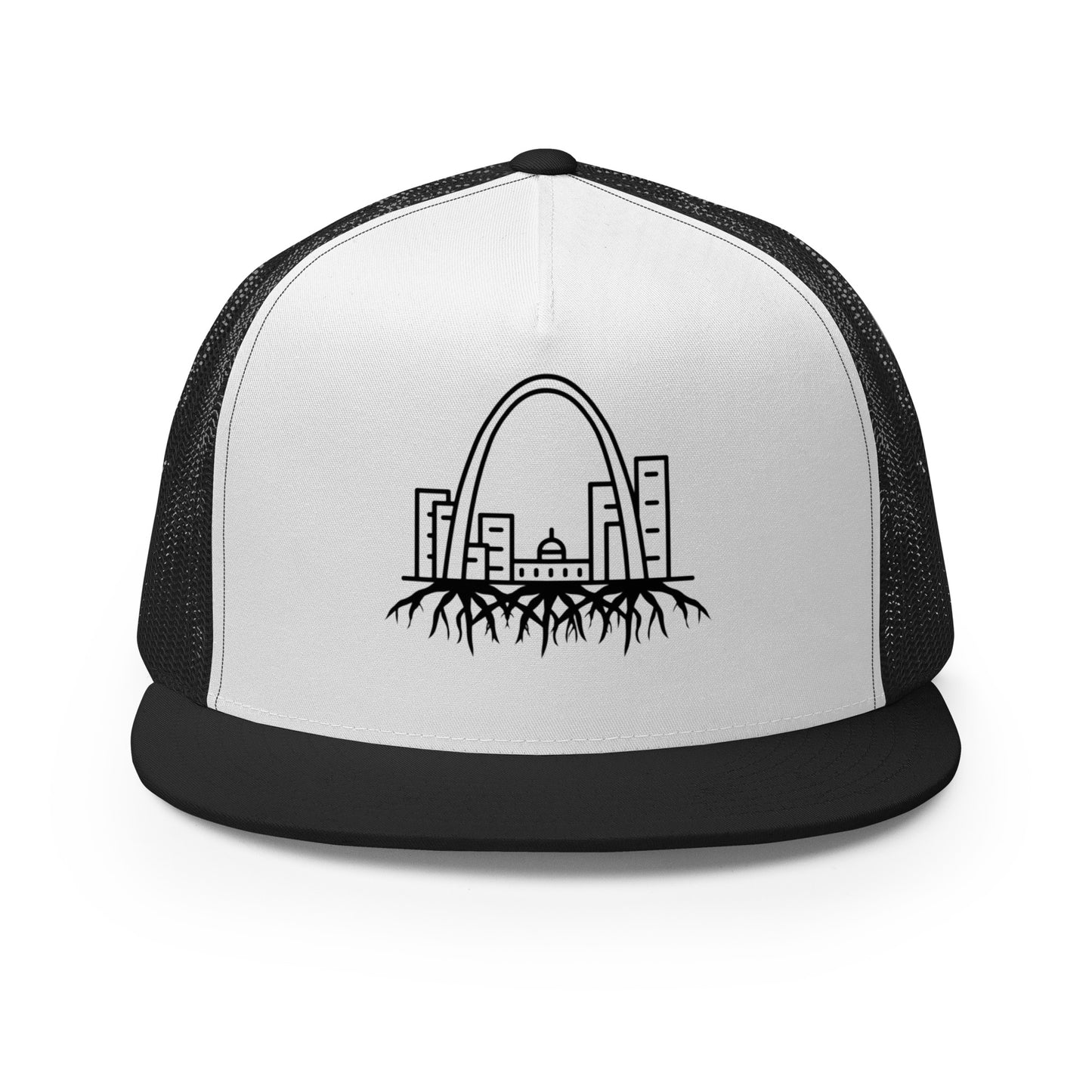 STL Root System Black Print Trucker Cap