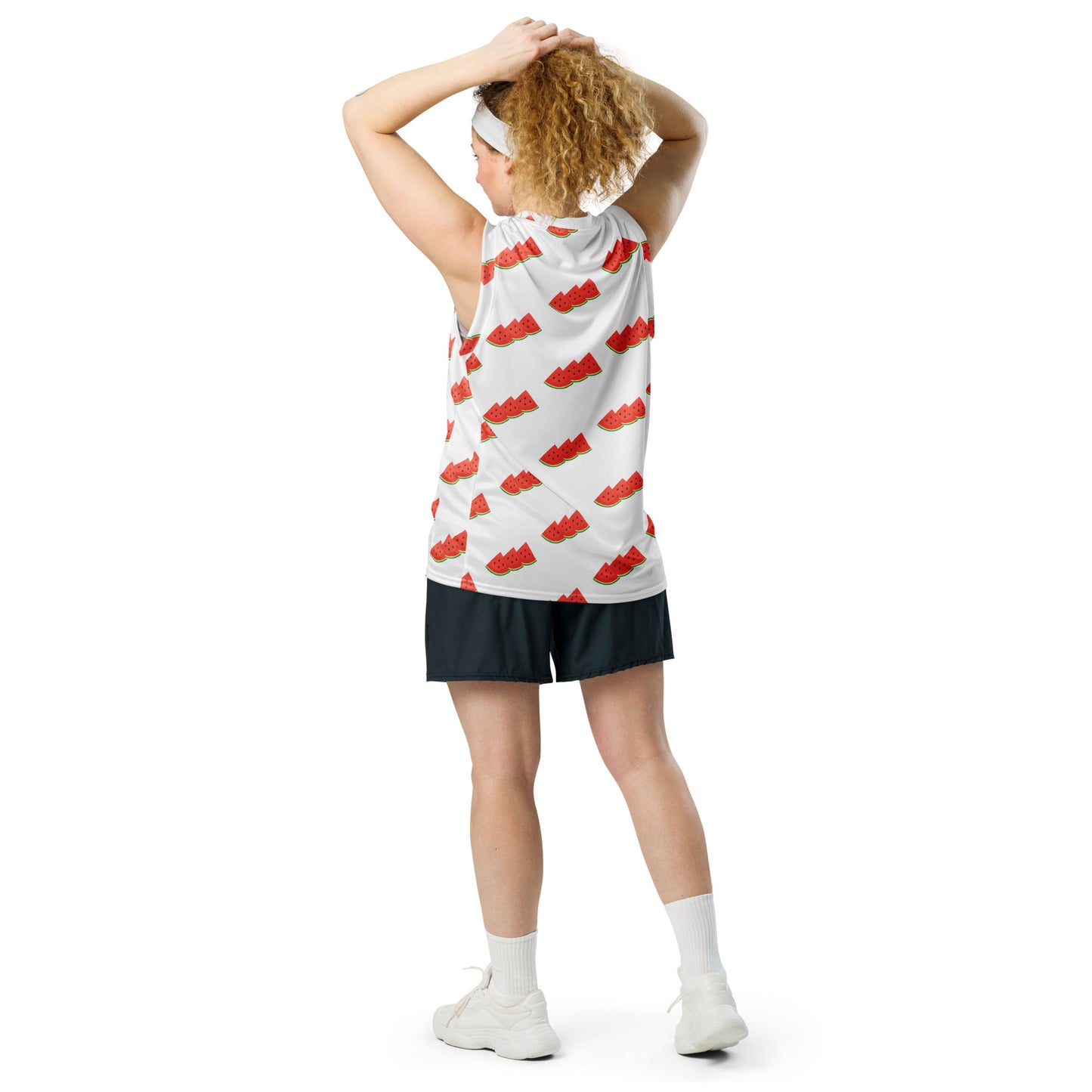Watermelon Recycled Unisex Basketball Jersey
