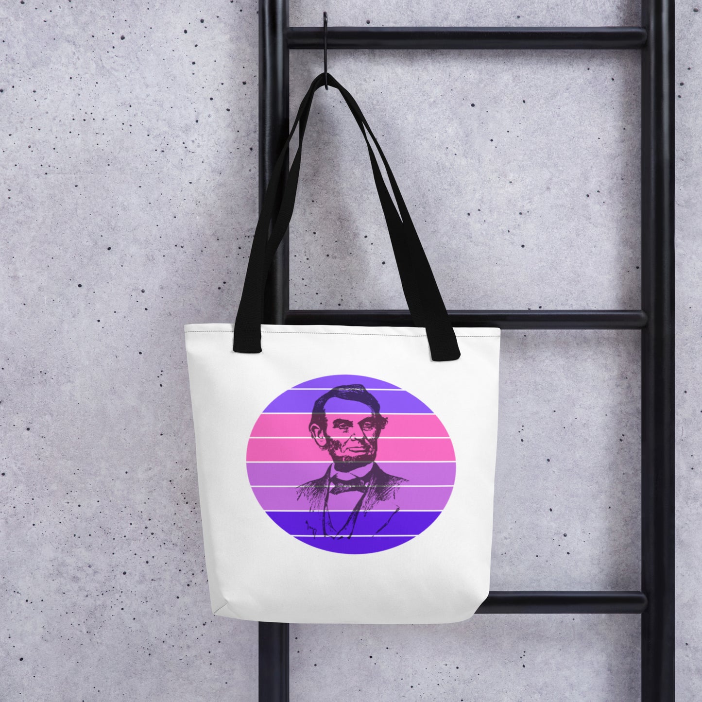 Abe Purple Dot Tote Bag