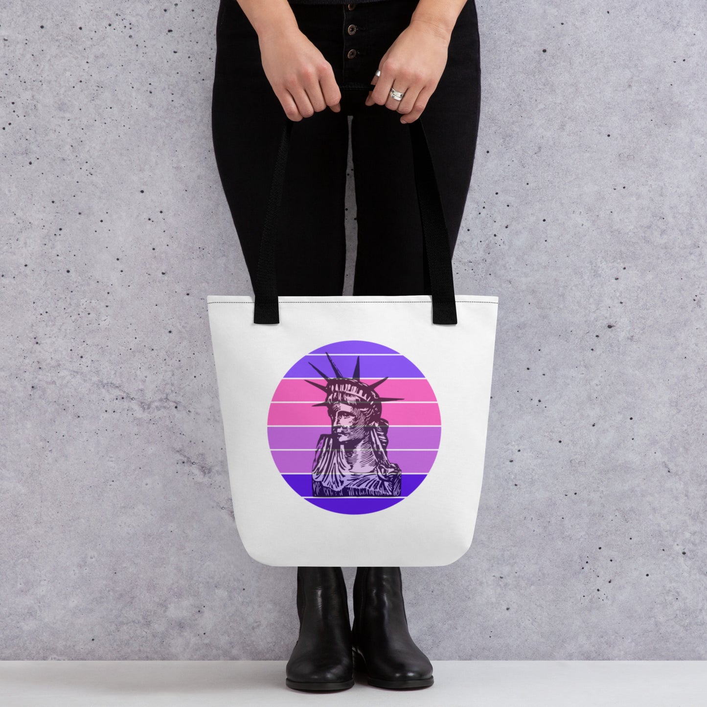 Liberty Purple Dot Tote Bag