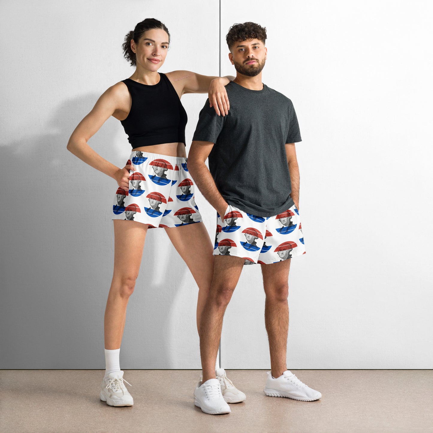 Standard Dot George All-Over Print Unisex Athletic Shorts