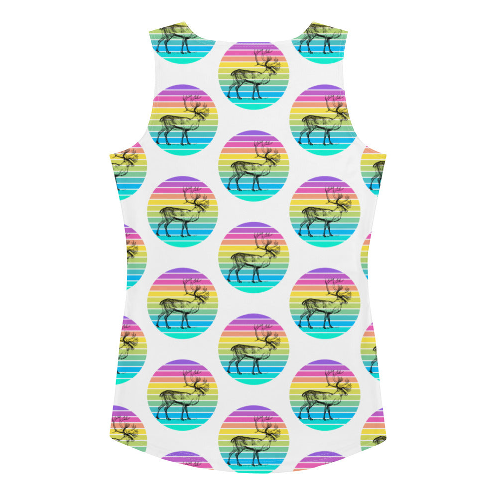 Stag Multi Dot Bodycon Tank Top