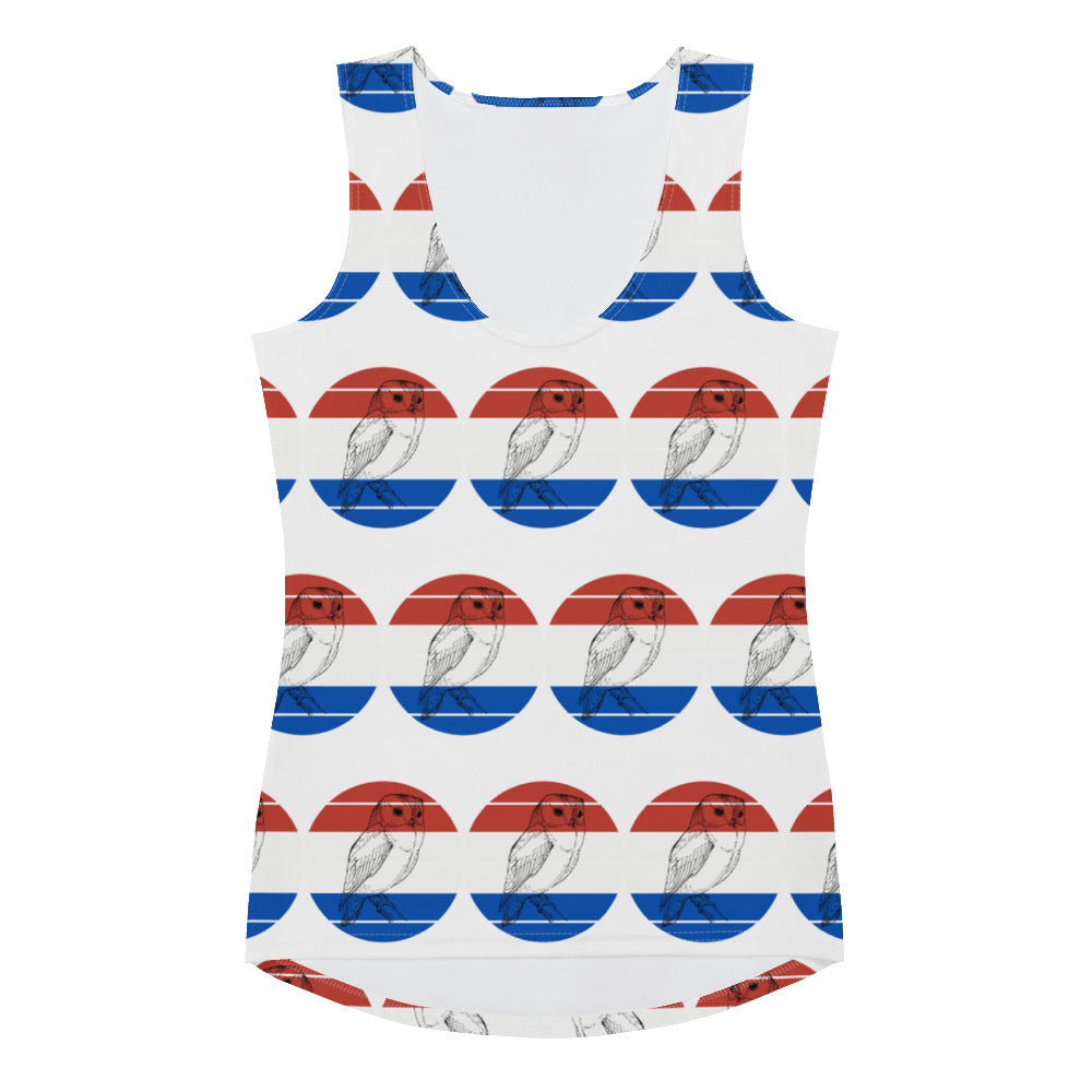 Owl Standard Dot Bodycon Tank Top