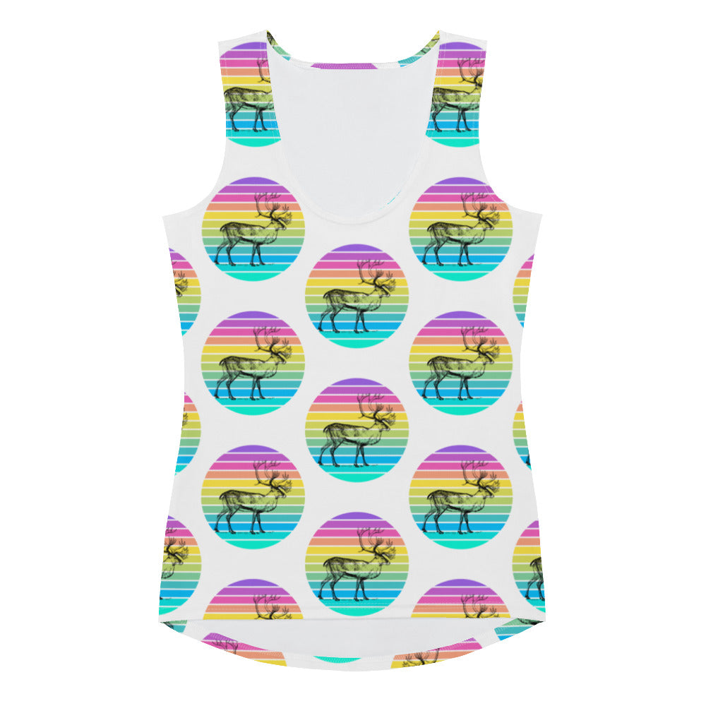 Stag Multi Dot Bodycon Tank Top