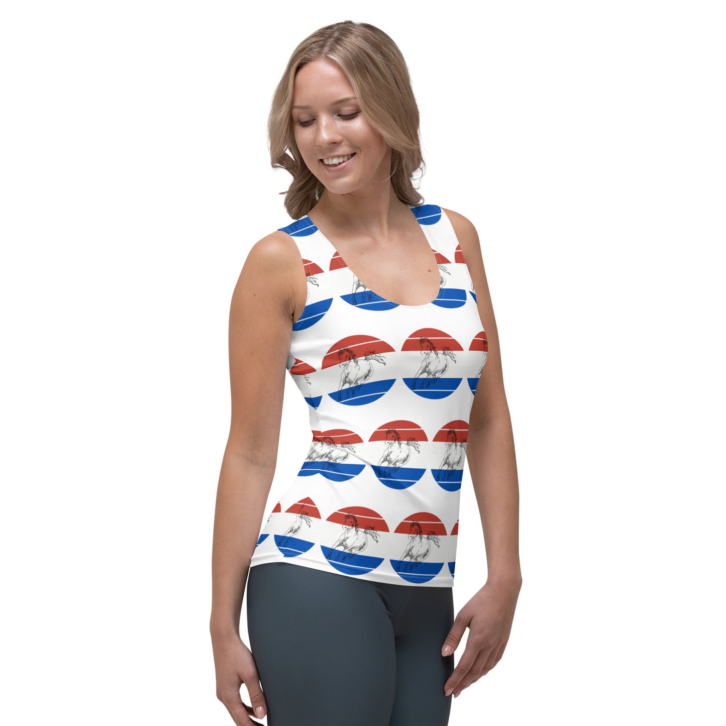 Horse Standard Dot Bodycon Tank Top