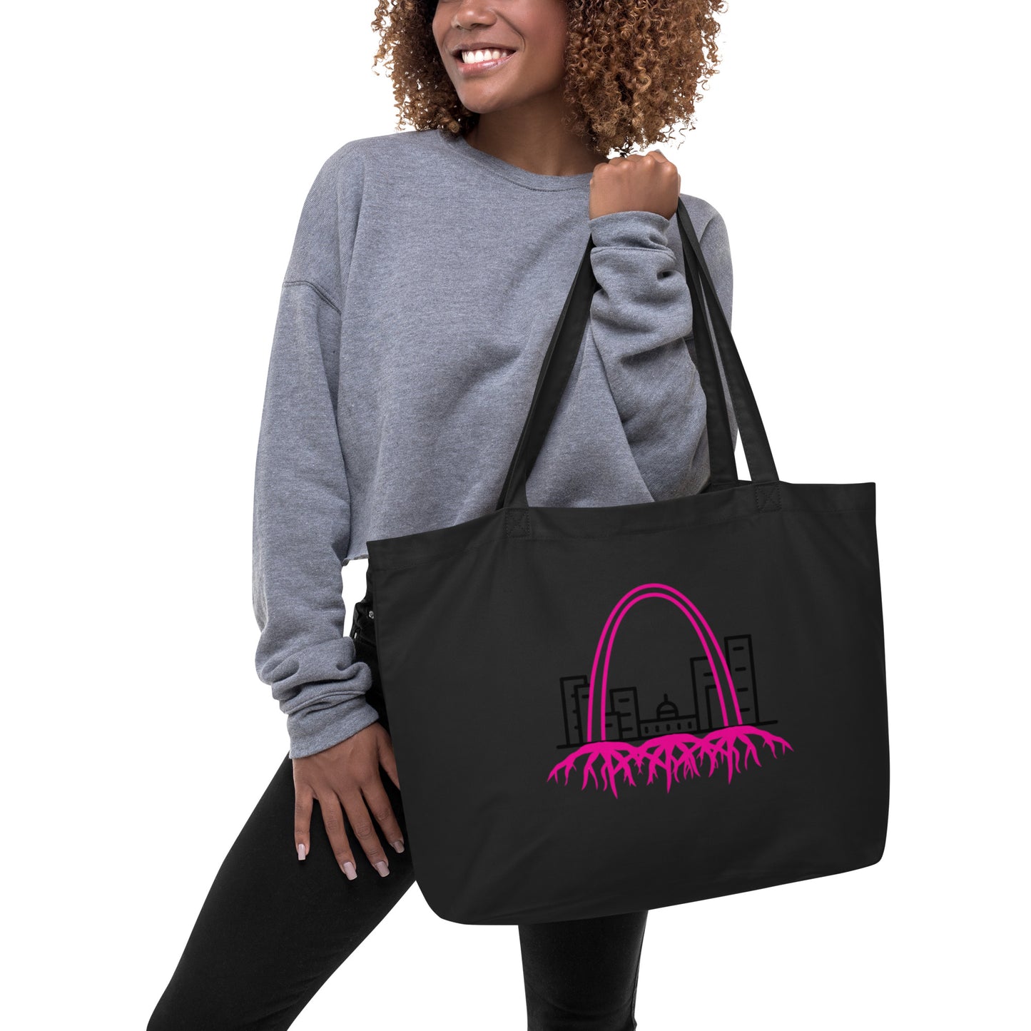 STL Root System Large Organic Tote Bag