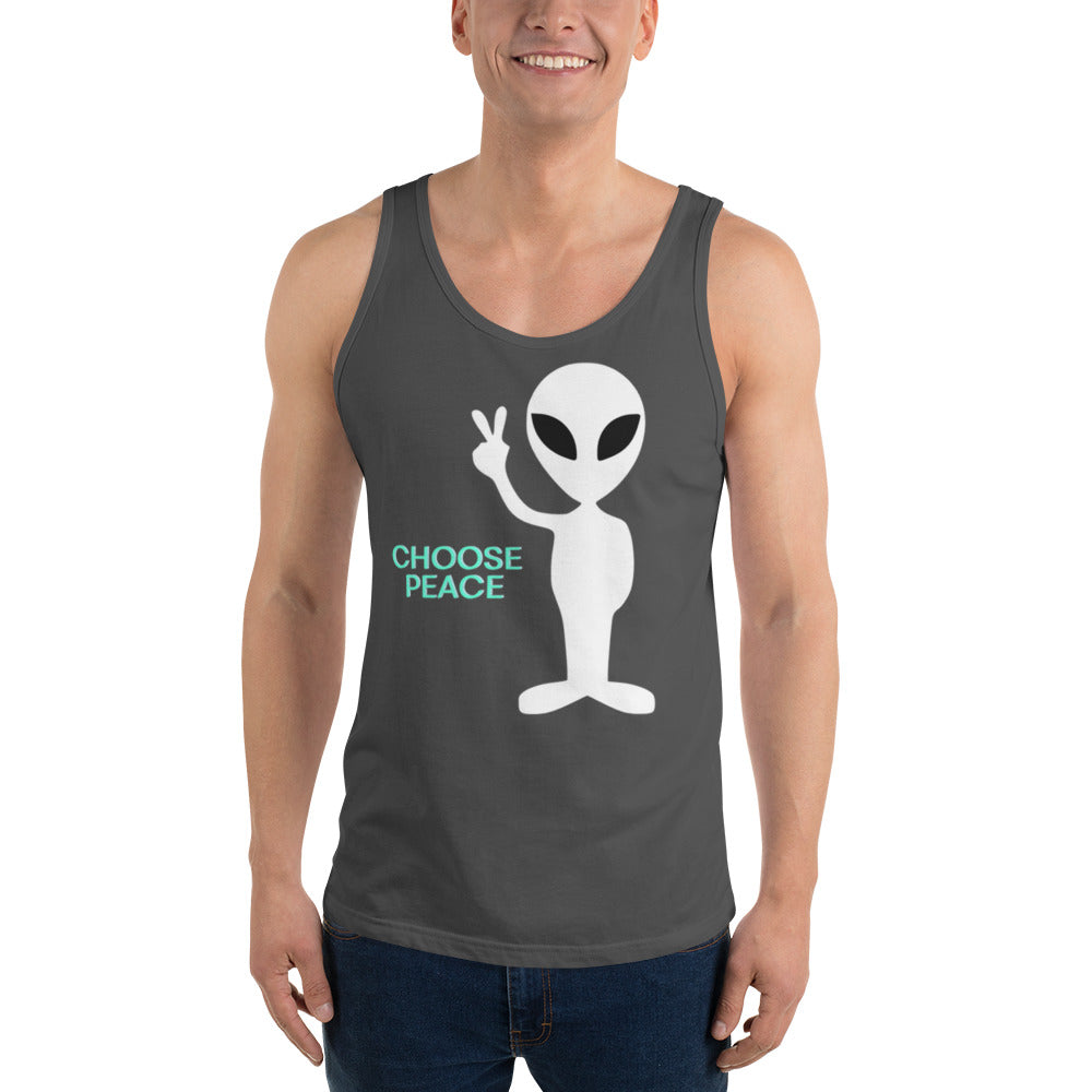 Choose Peace Alien Tank Top
