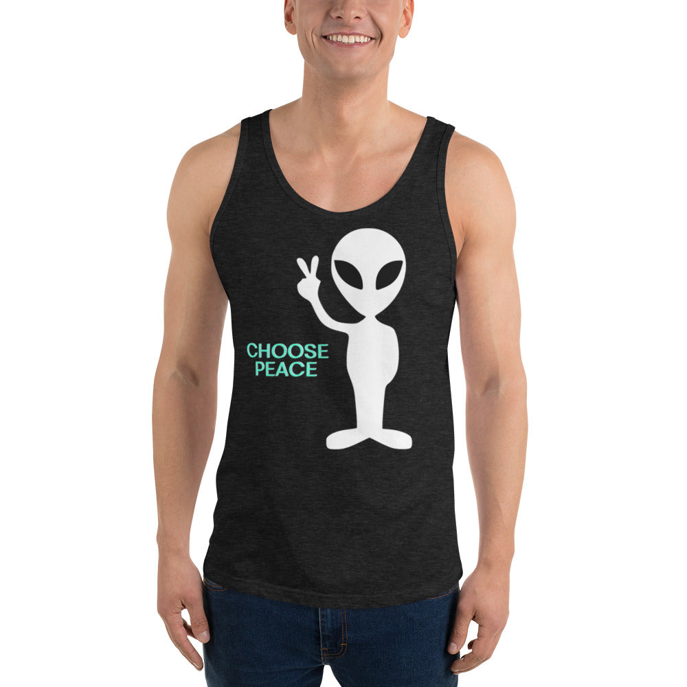 Choose Peace Alien Tank Top