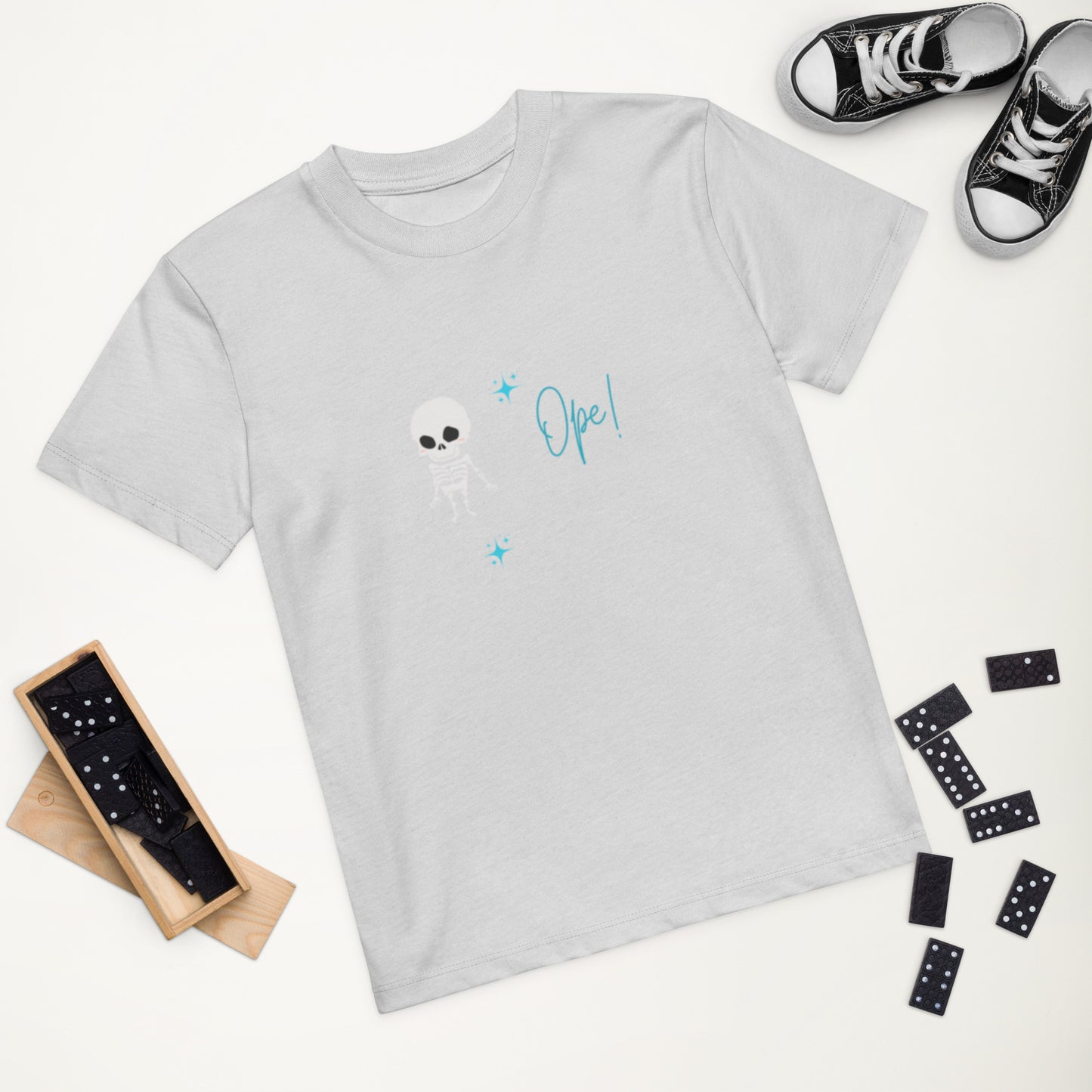 Skeleton Ope! Organic Cotton Kids T-Shirt