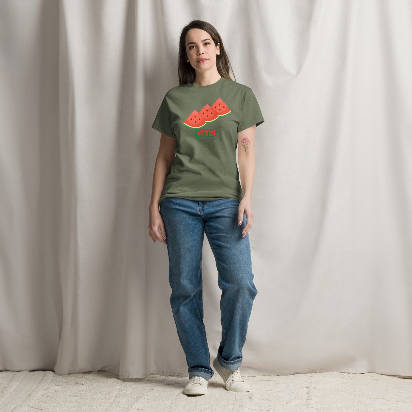 Watermelon Peace Unisex Classic Tee