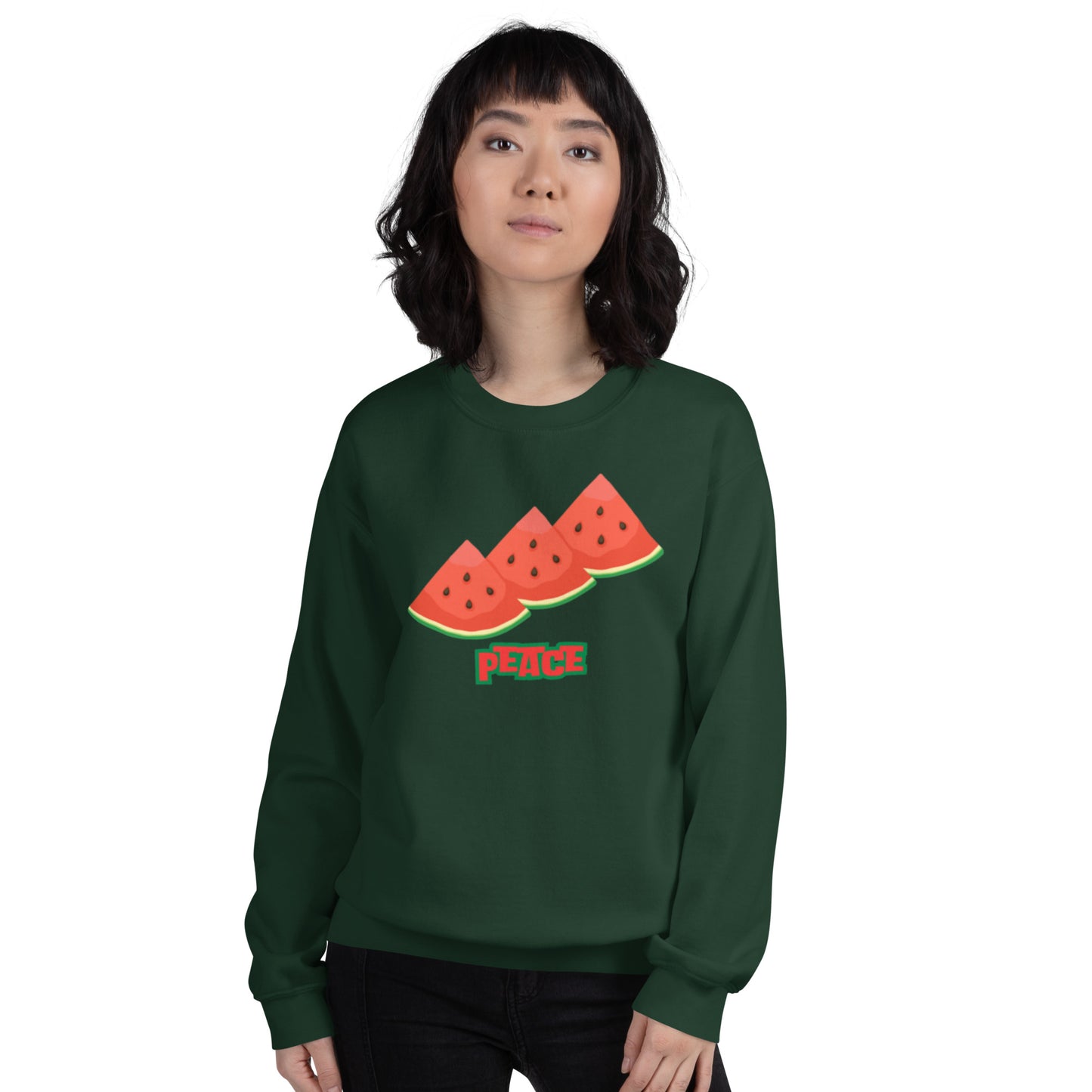 Watermelon Peace Unisex Sweatshirt