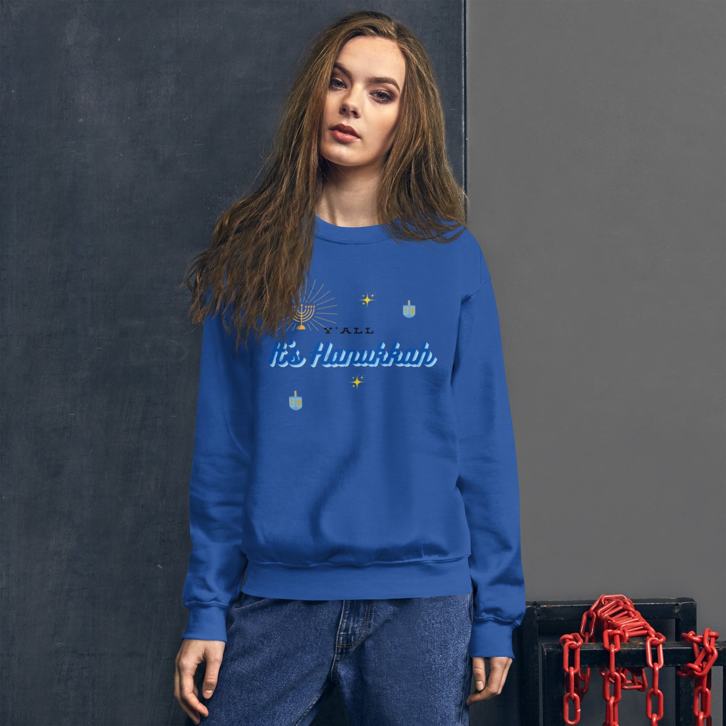 Y'all It's Hanukkah Unisex Sweatshirt