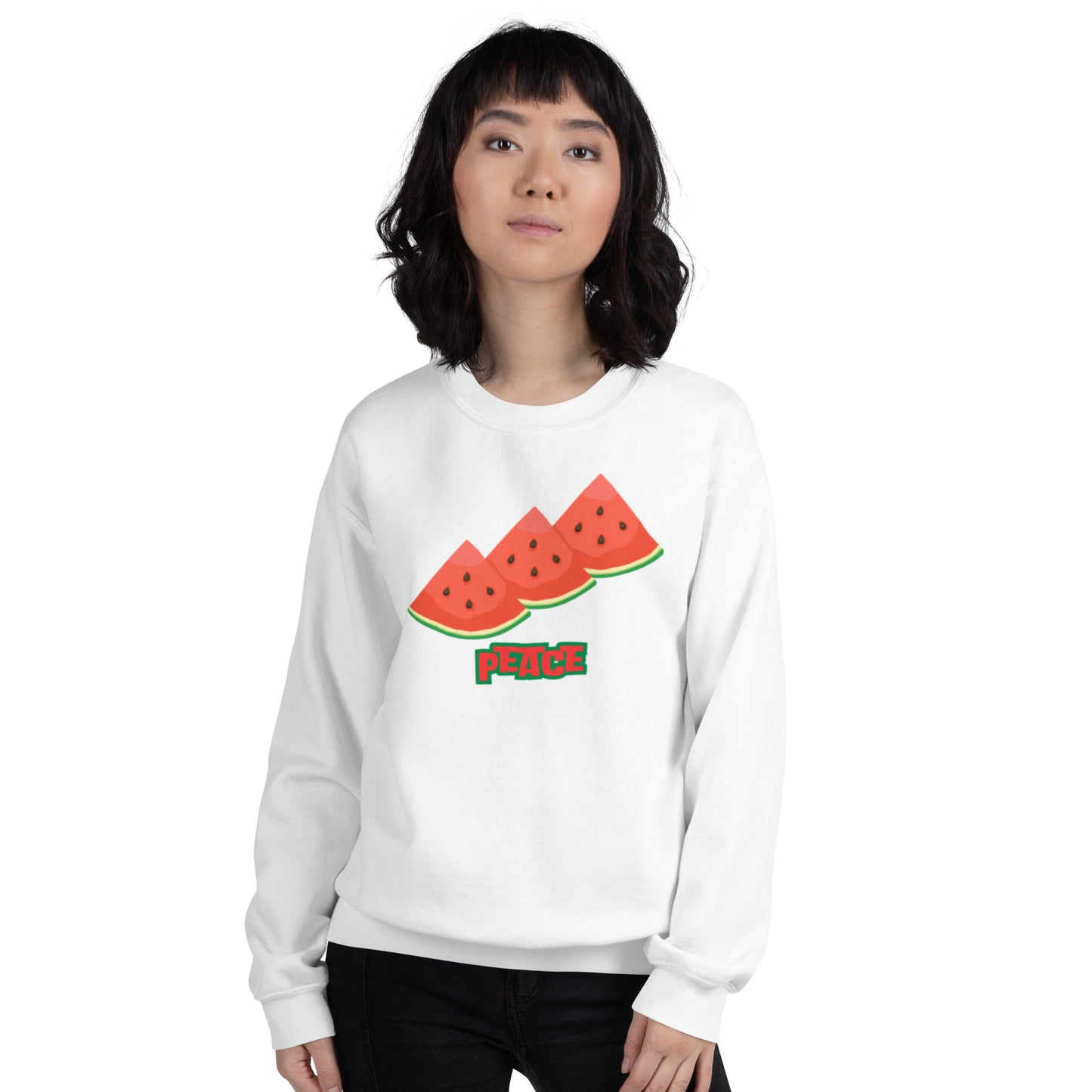 Watermelon Peace Unisex Sweatshirt