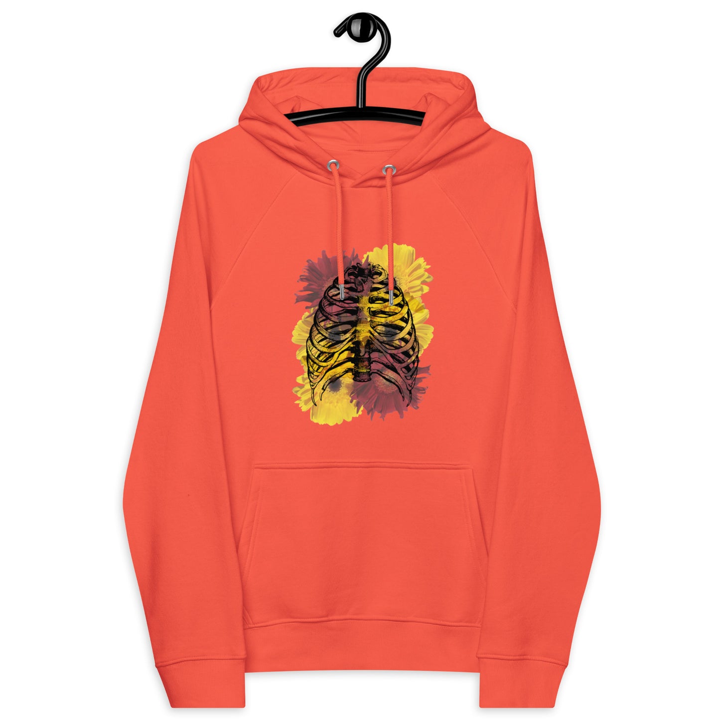 Love Eternal Daisy Lungs Unisex Eco Raglan Hoodie