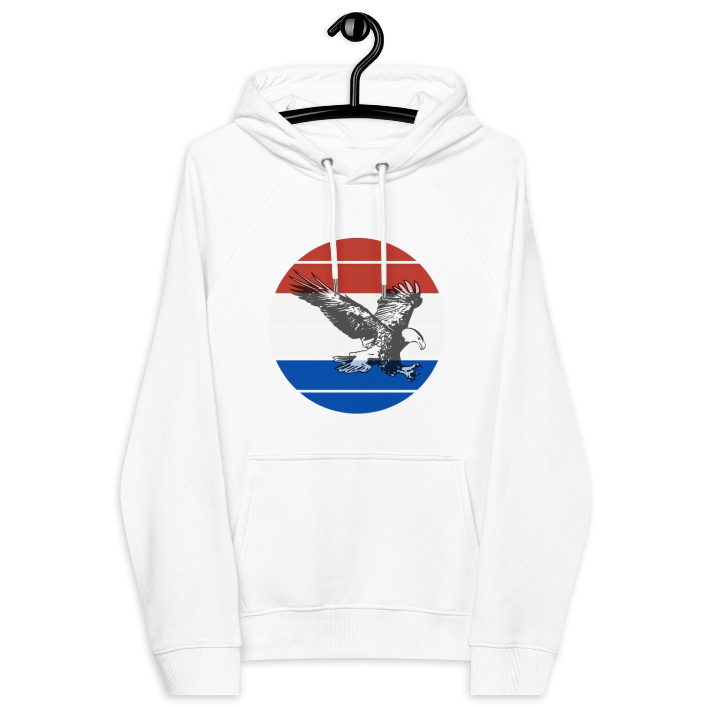 Standard Dot Eagle Unisex Eco Raglan Hoodie