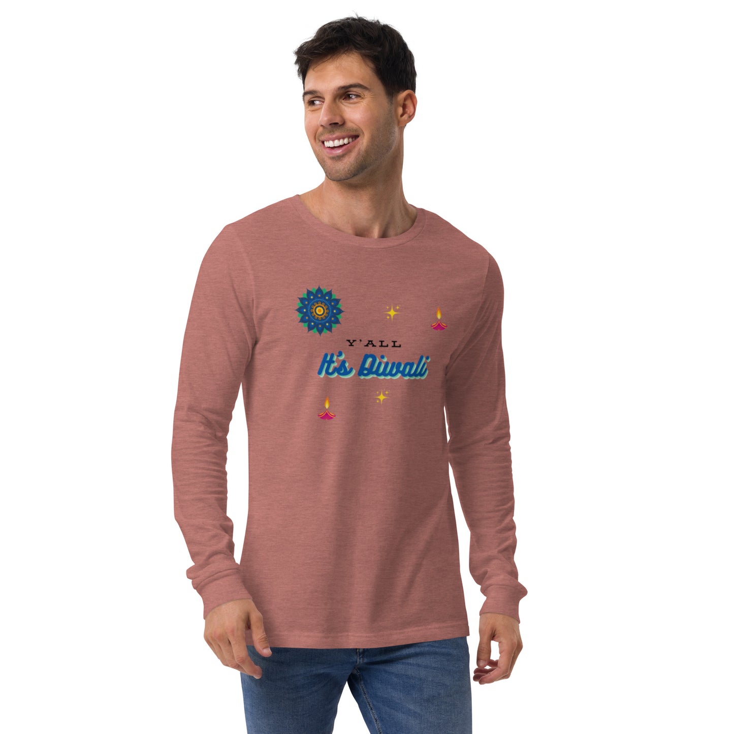 Y'all It's Diwali Unisex Long Sleeve Tee
