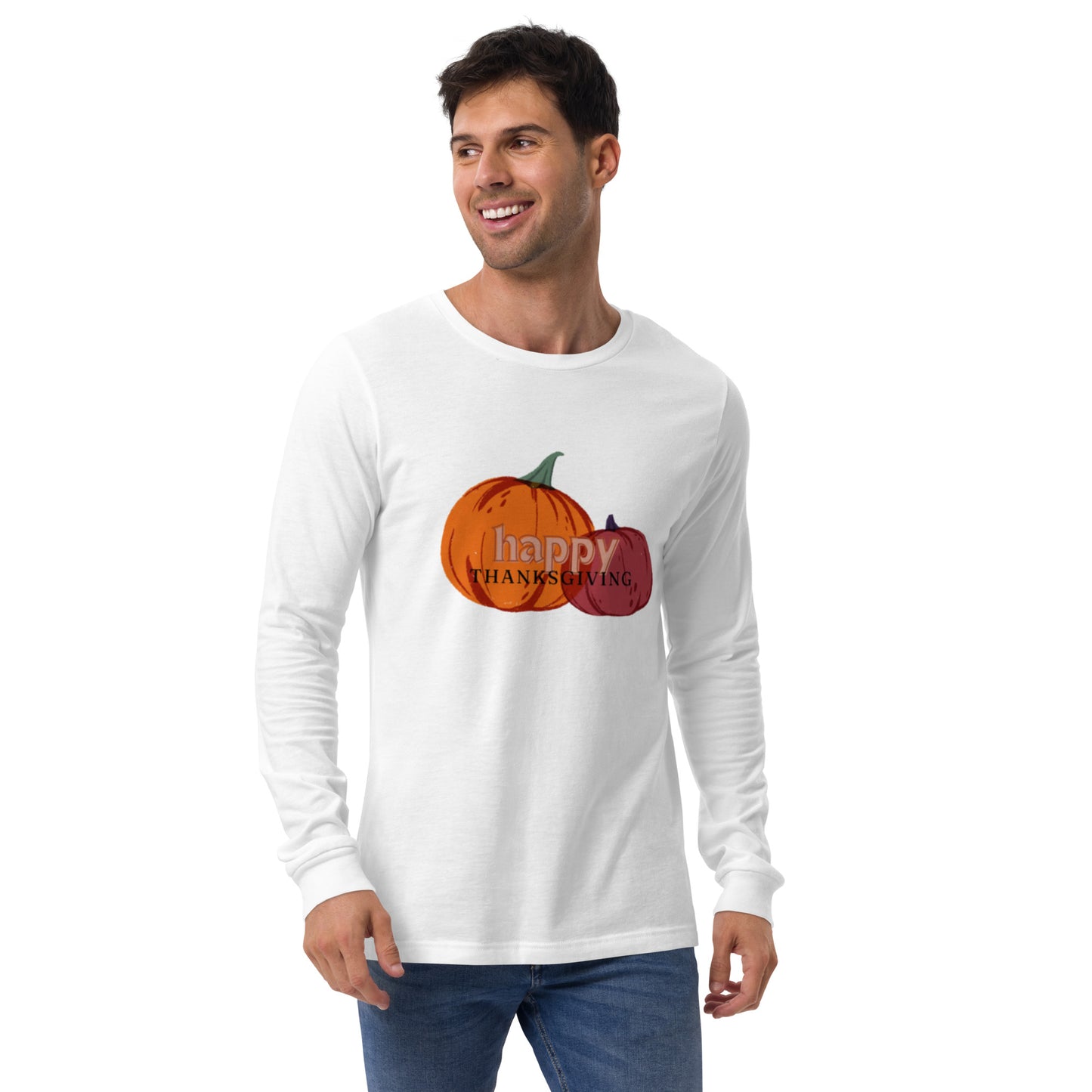 Happy Thanksgiving Unisex Long Sleeve Tee