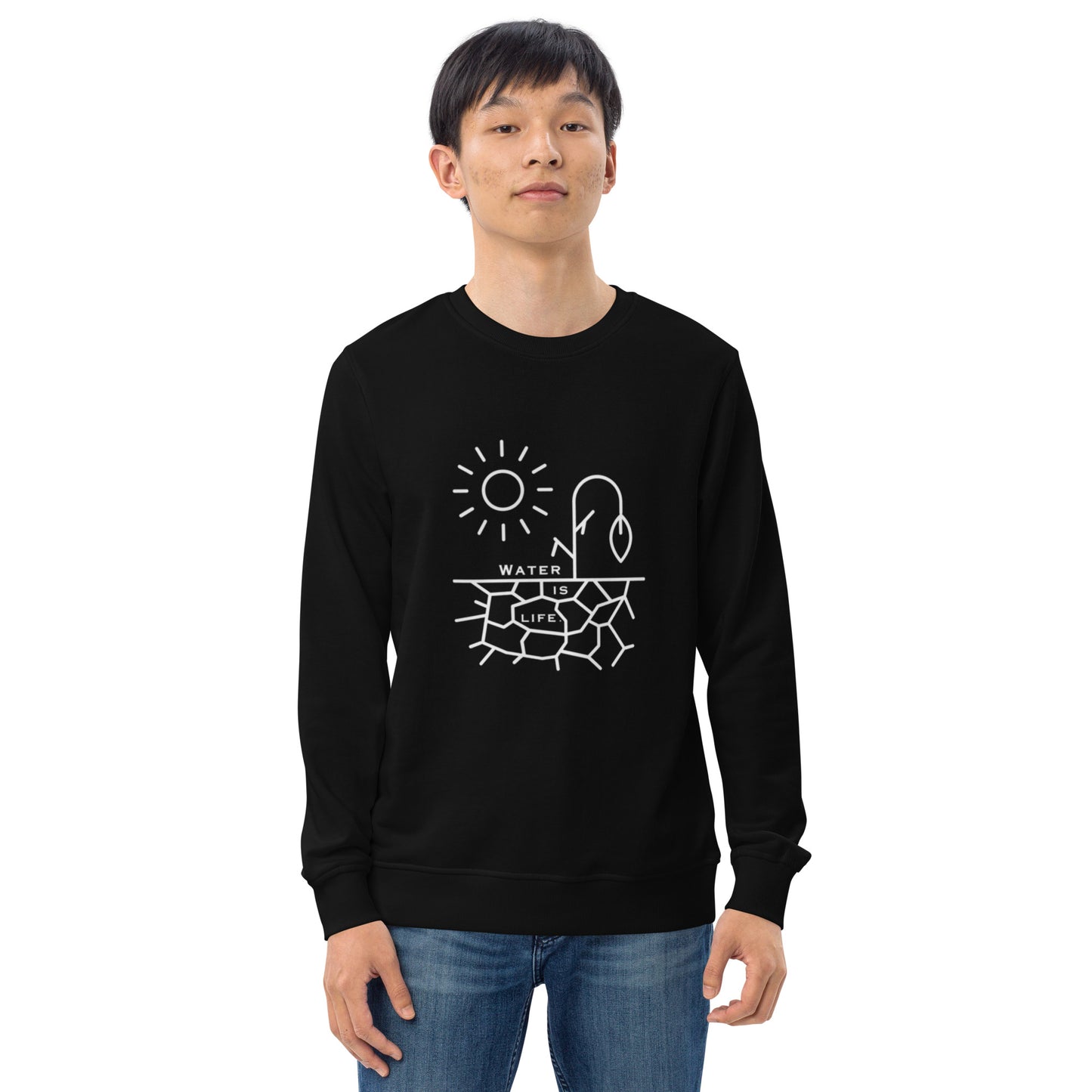 Water Is Life Unisex Organic Sweatshirt
