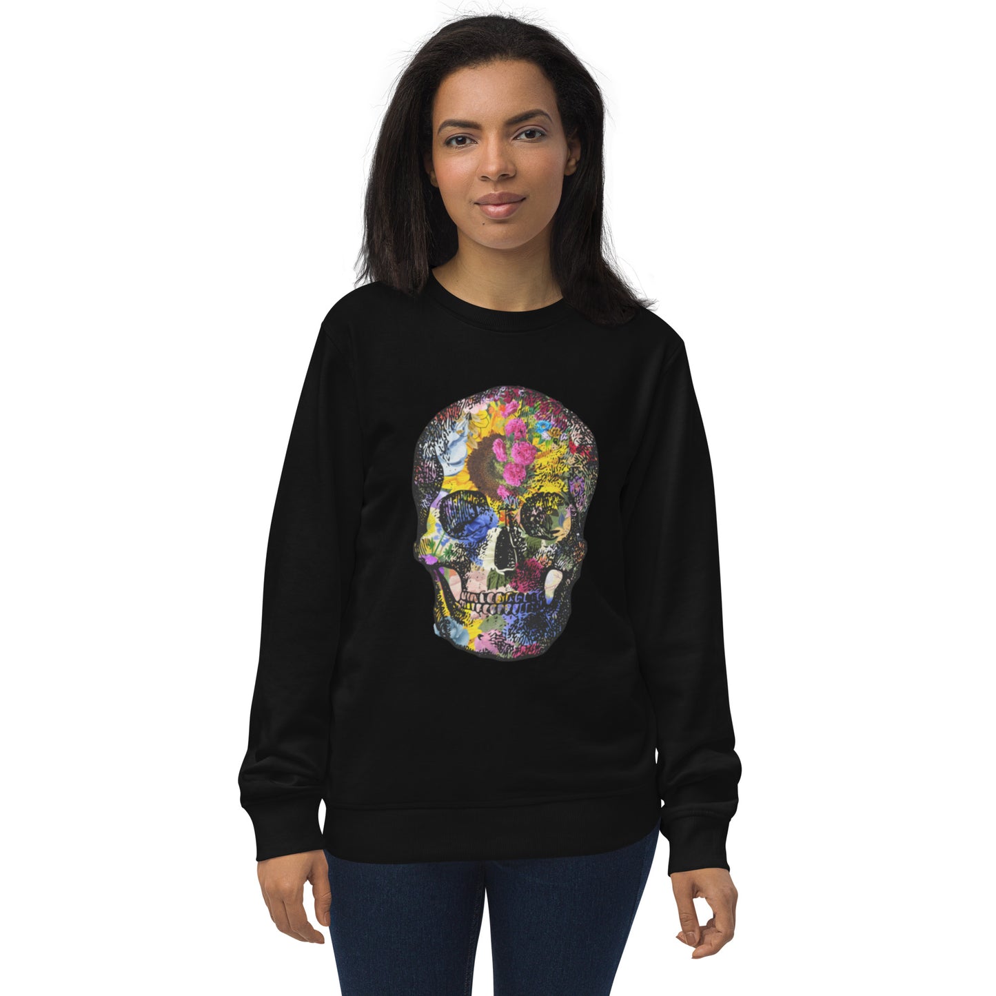 Love Eternal Abundance Skull Unisex Organic Sweatshirt