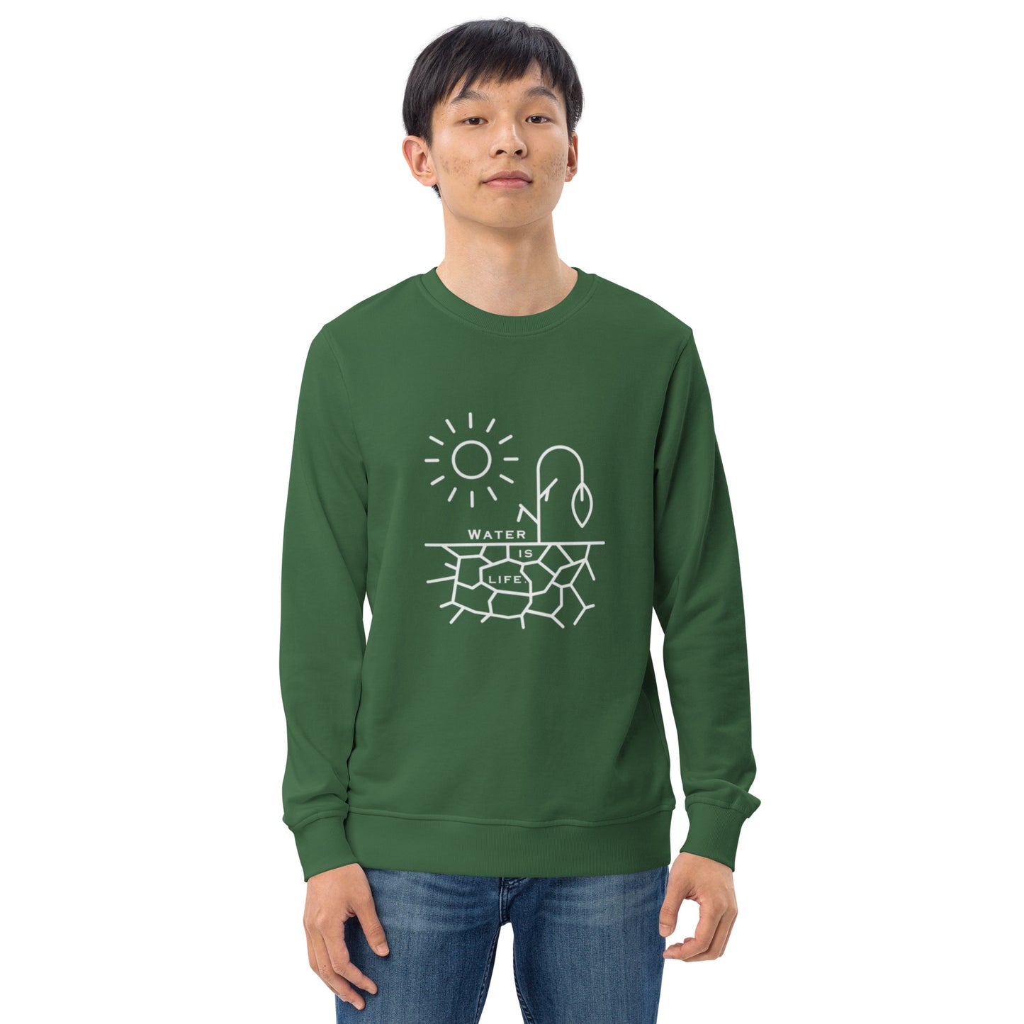 Water Is Life Unisex Organic Sweatshirt