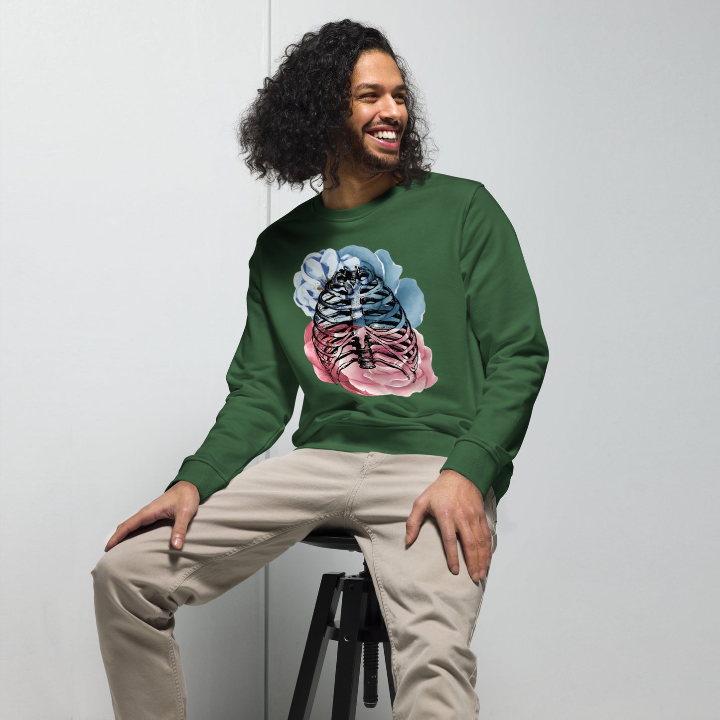 Love Eternal Rosy Lungs Unisex Organic Sweatshirt