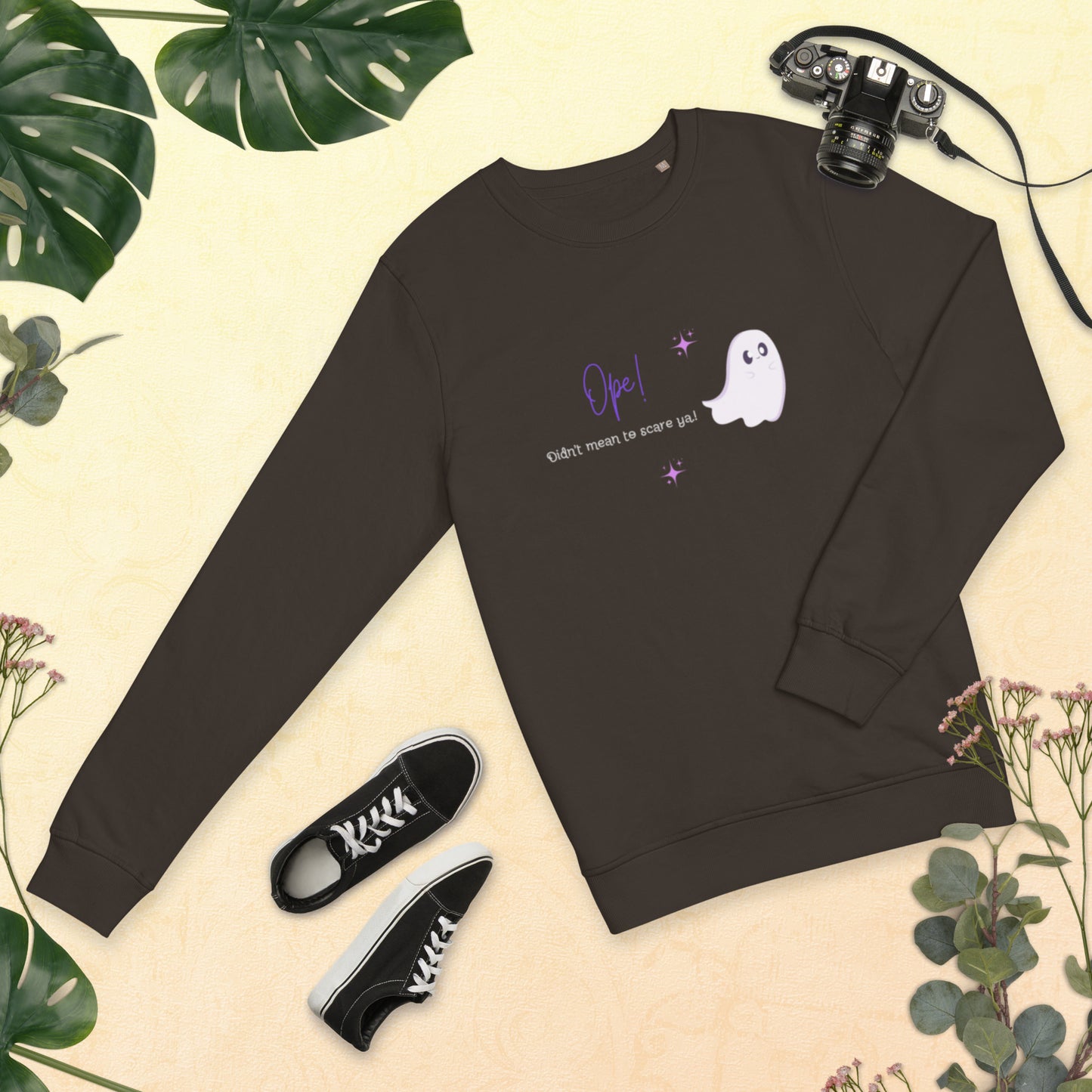 Ghost Ope! Unisex Organic Sweatshirt