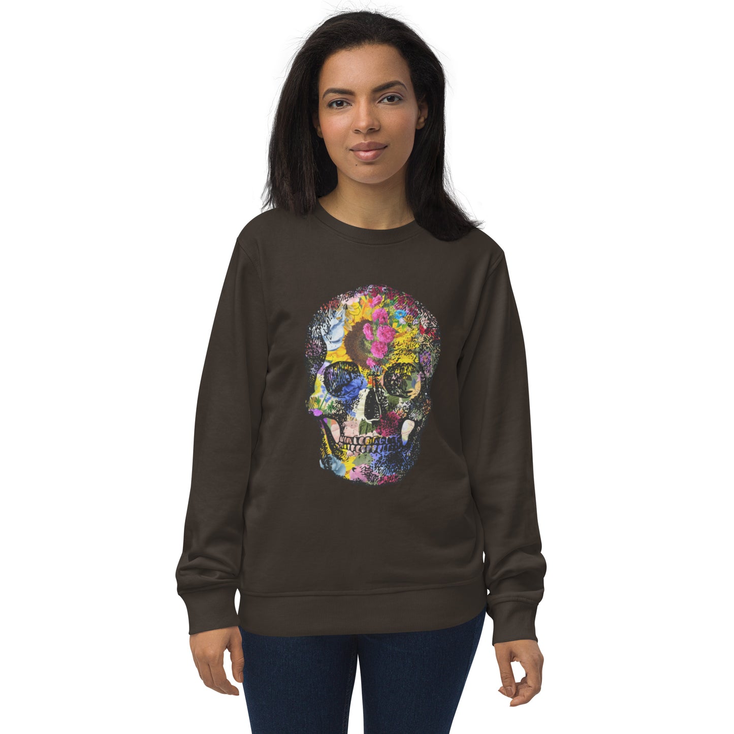 Love Eternal Abundance Skull Unisex Organic Sweatshirt