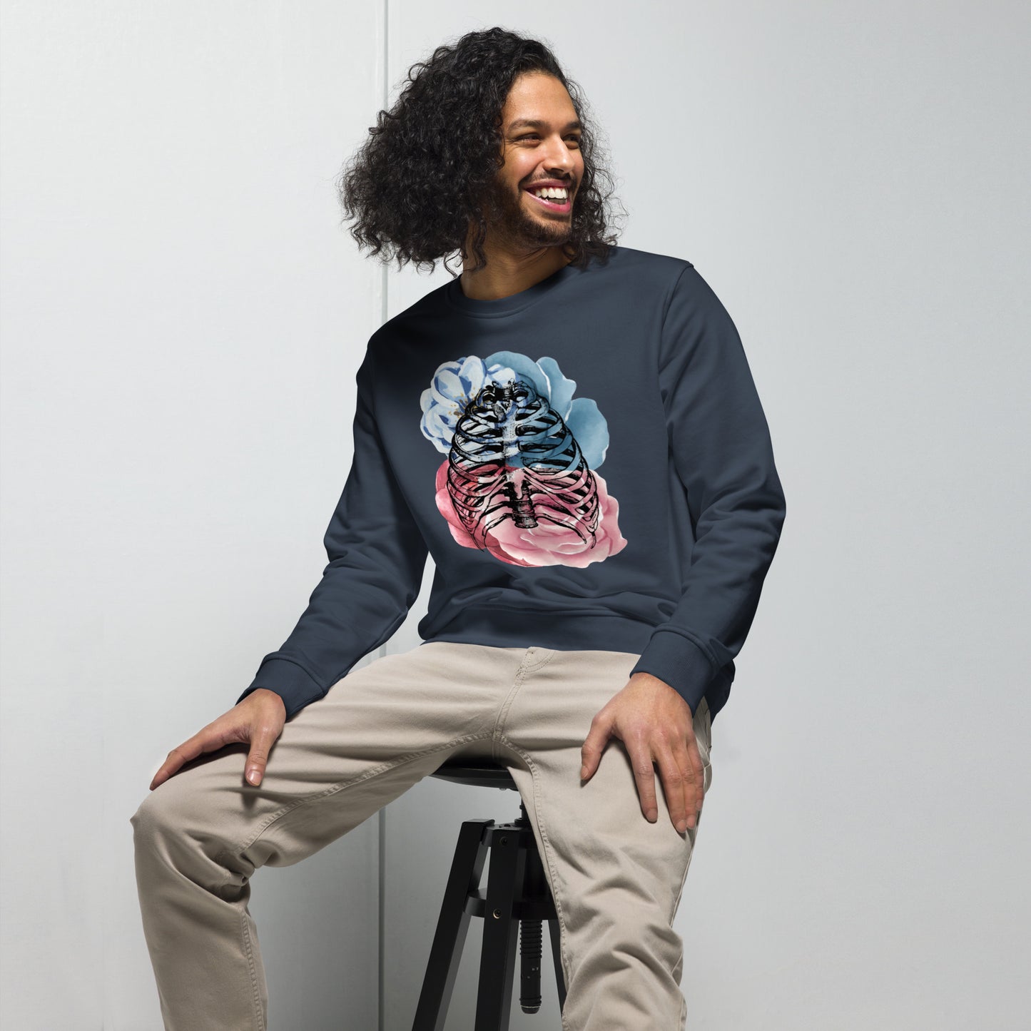 Love Eternal Rosy Lungs Unisex Organic Sweatshirt