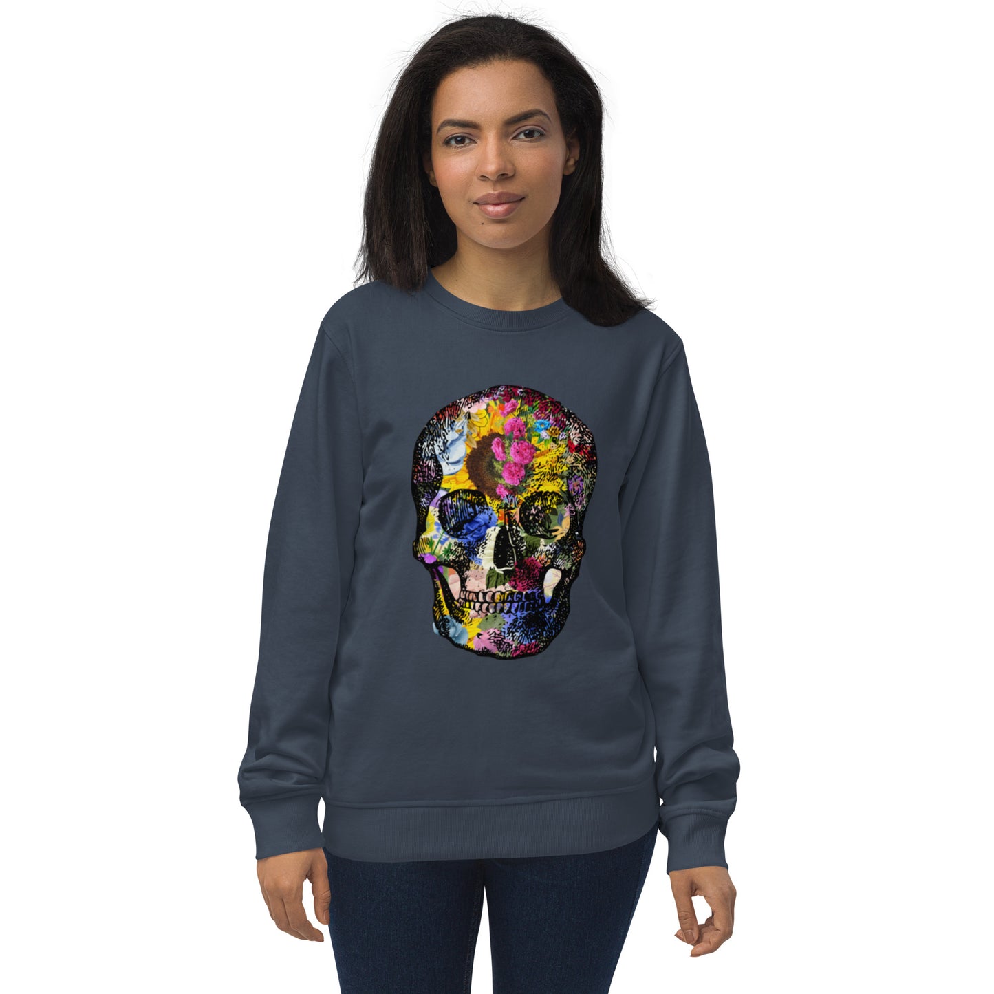 Love Eternal Abundance Skull Unisex Organic Sweatshirt