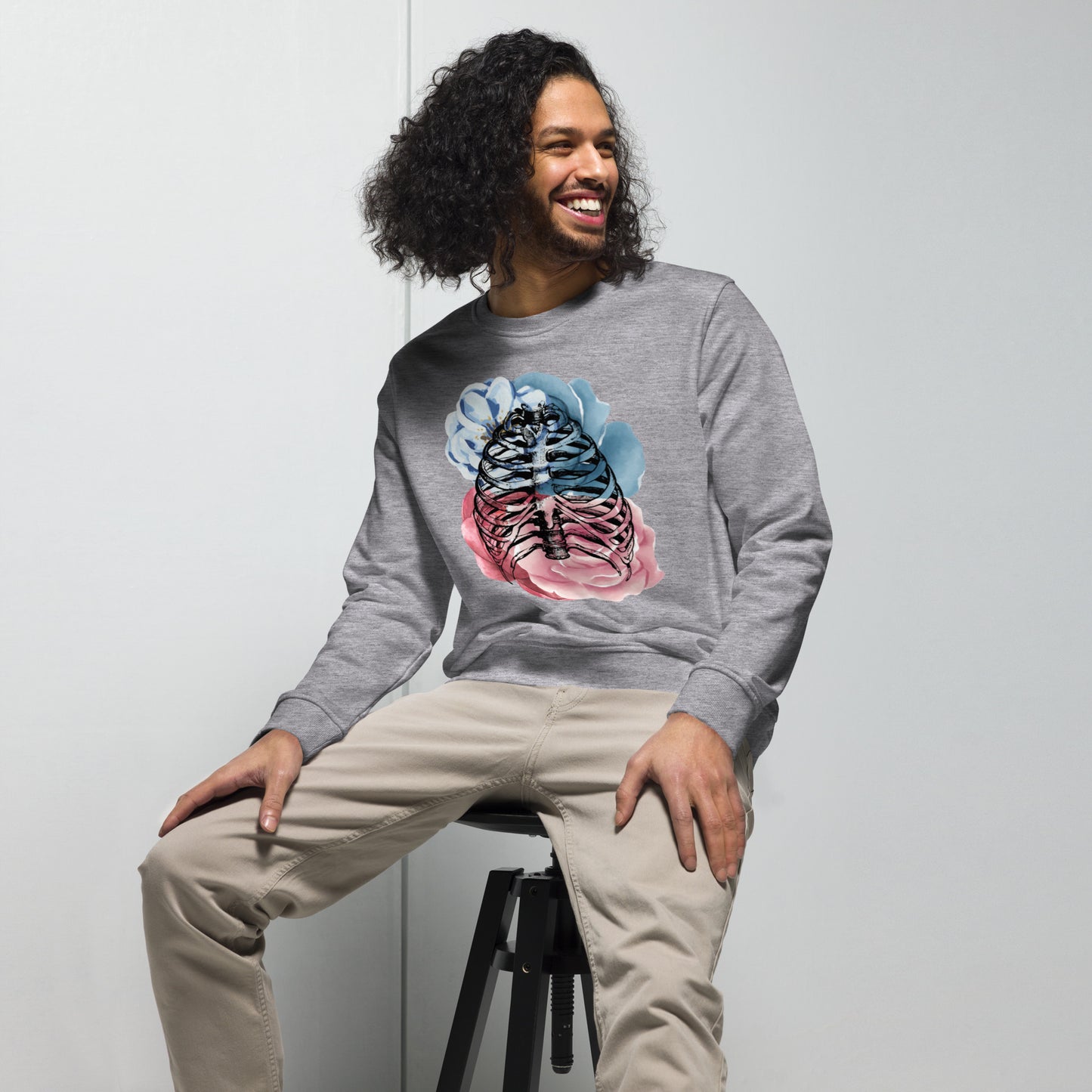 Love Eternal Rosy Lungs Unisex Organic Sweatshirt