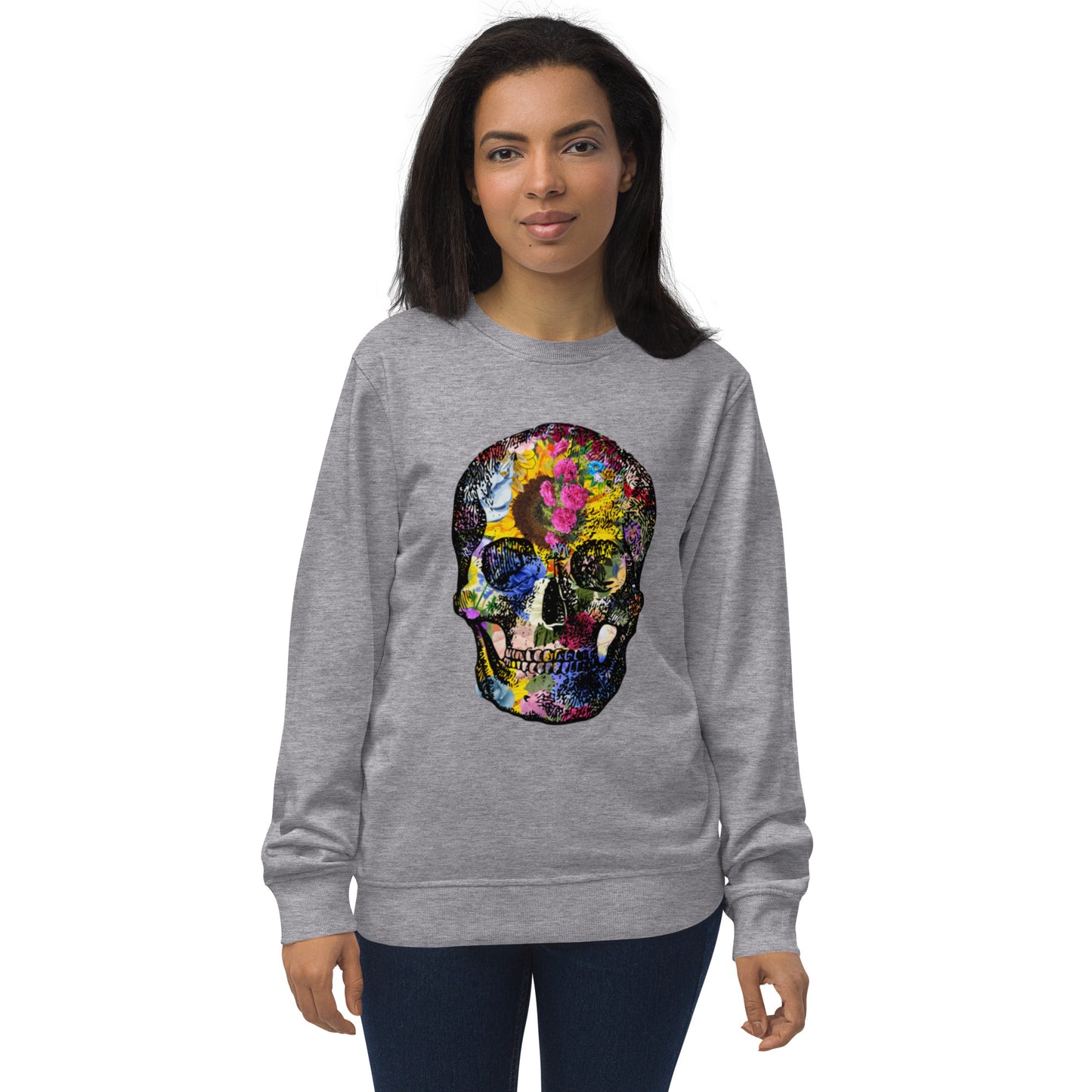 Love Eternal Abundance Skull Unisex Organic Sweatshirt