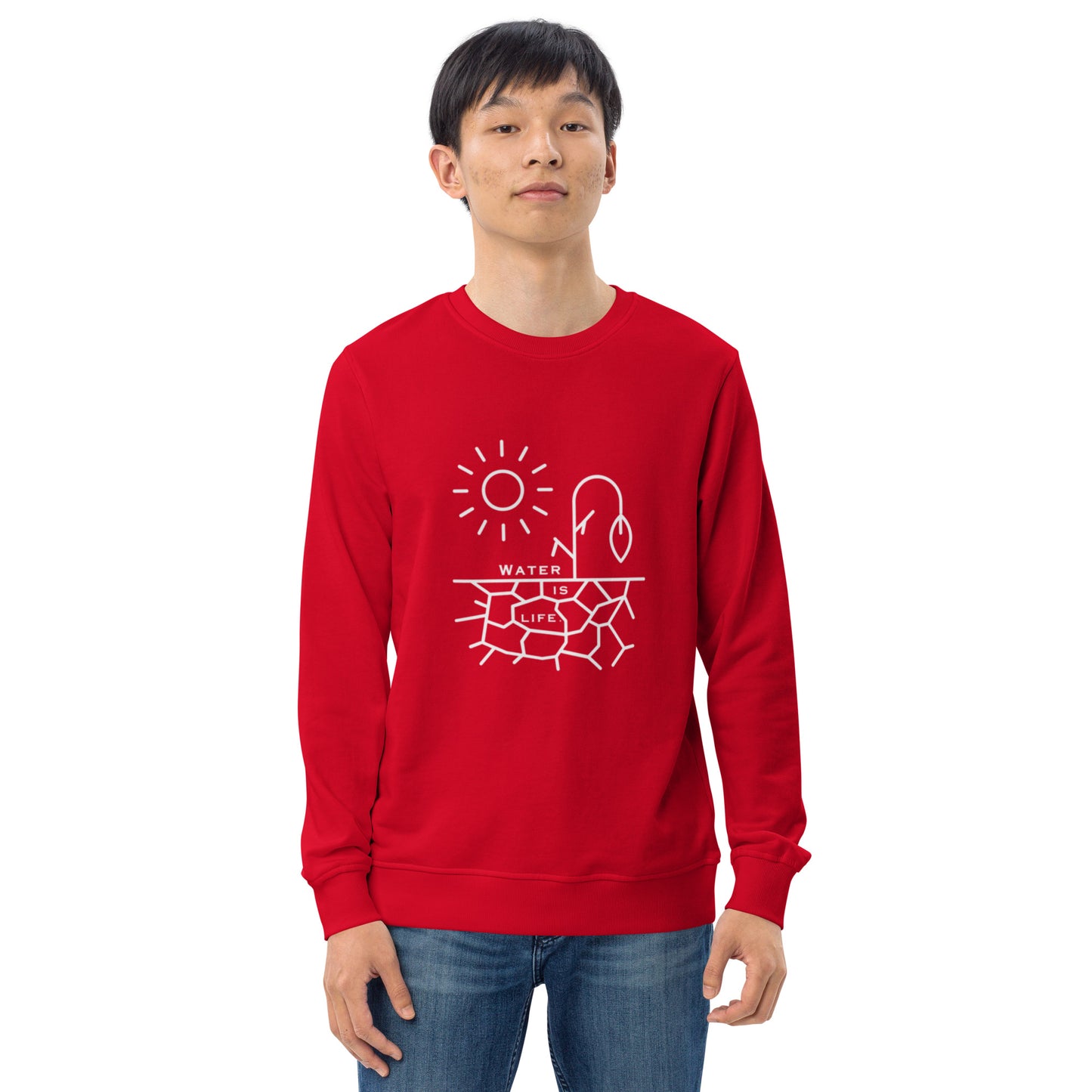 Water Is Life Unisex Organic Sweatshirt