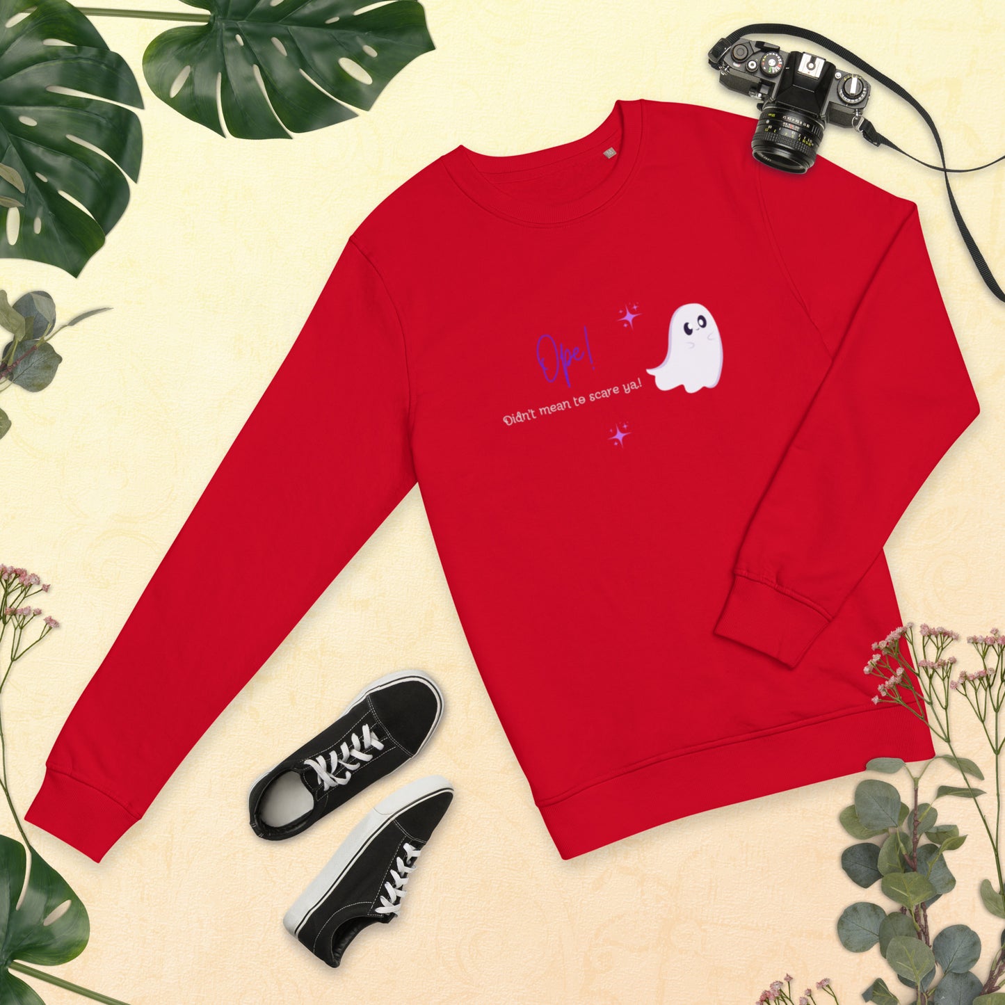 Ghost Ope! Unisex Organic Sweatshirt