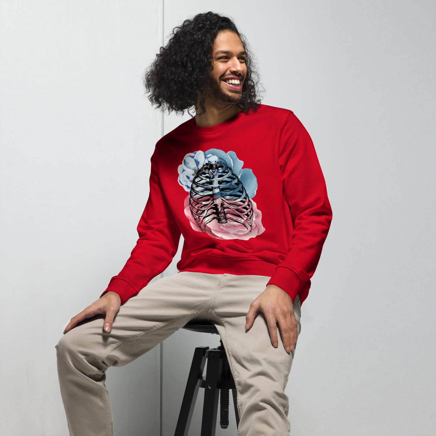 Love Eternal Rosy Lungs Unisex Organic Sweatshirt