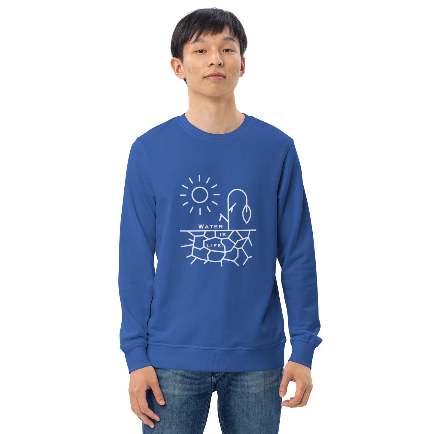 Water Is Life Unisex Organic Sweatshirt