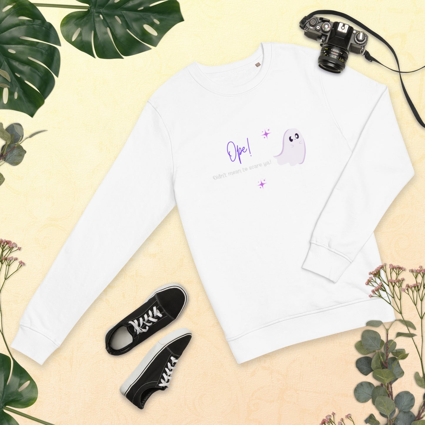 Ghost Ope! Unisex Organic Sweatshirt