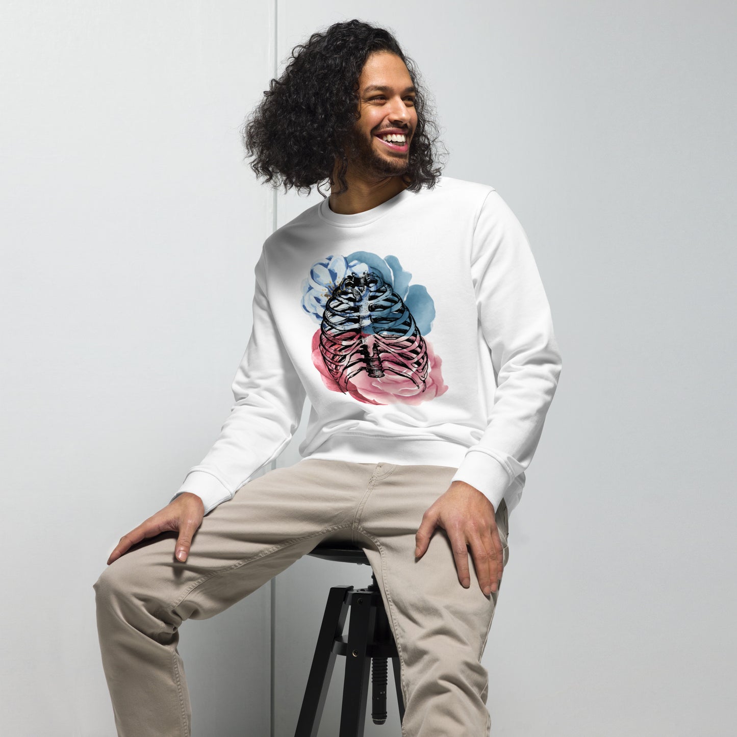 Love Eternal Rosy Lungs Unisex Organic Sweatshirt