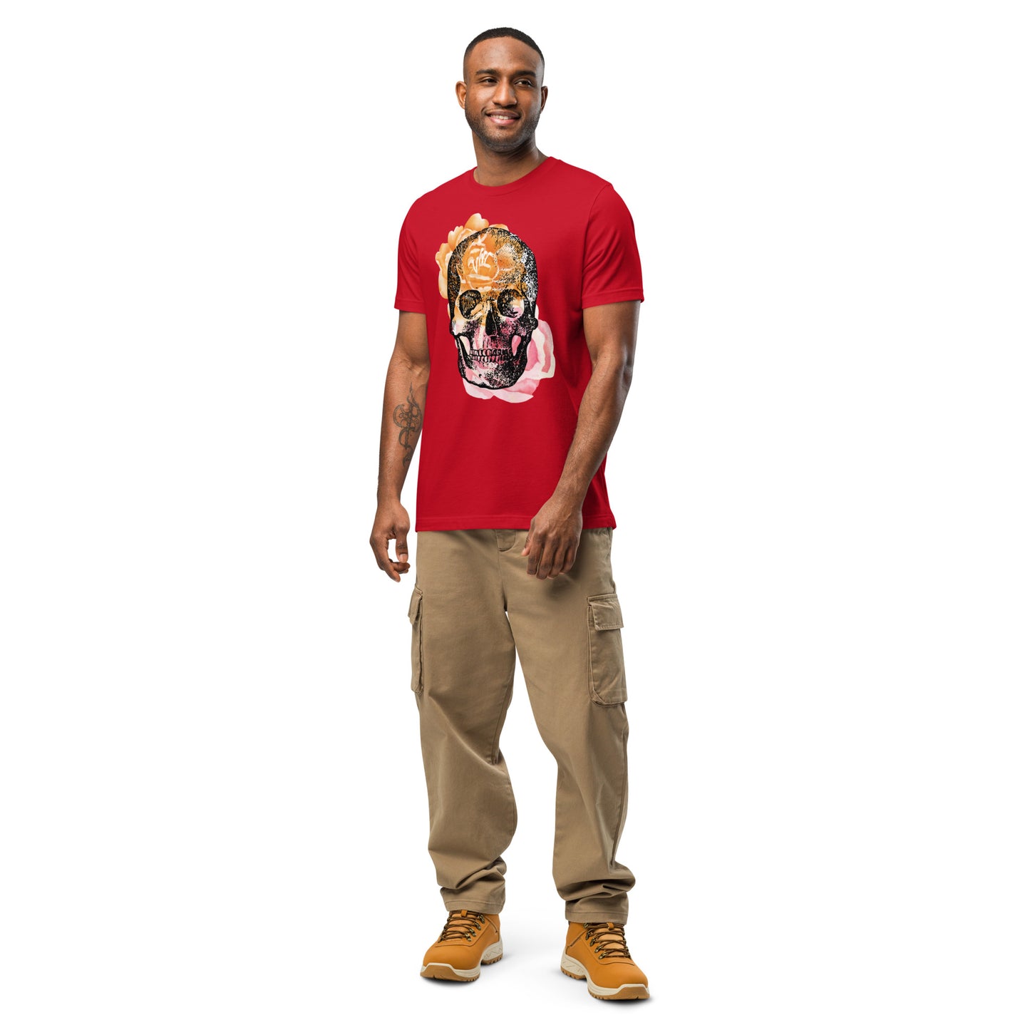 Love Eternal Rosy Skull Unisex T-Shirt (made in the USA)