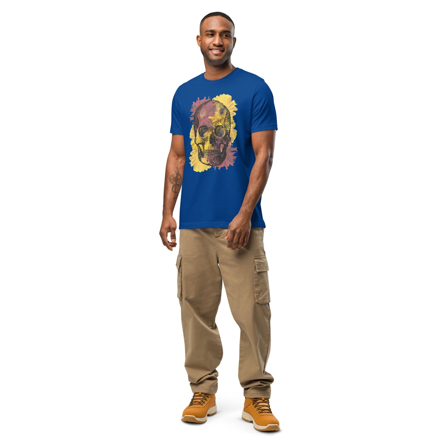 Love Eternal Daisy Skull Unisex T-Shirt (made in the USA)