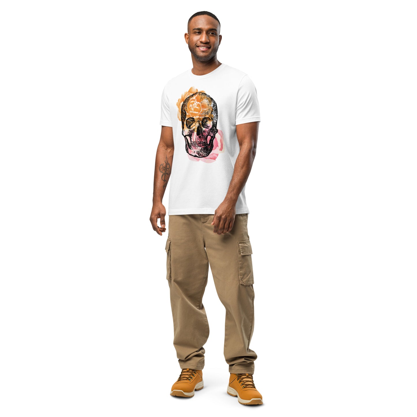 Love Eternal Rosy Skull Unisex T-Shirt (made in the USA)
