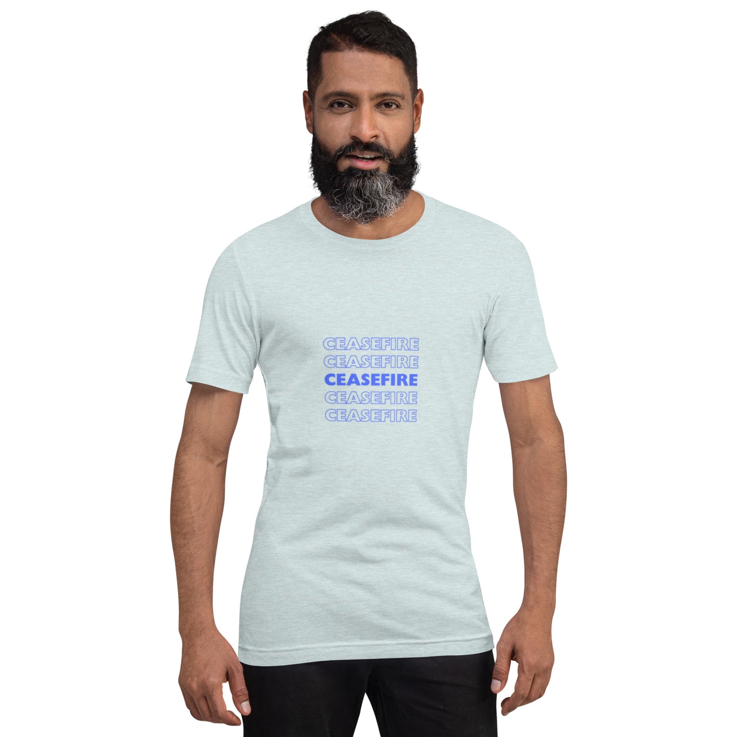 Ceasefire Blue Unisex T-shirt