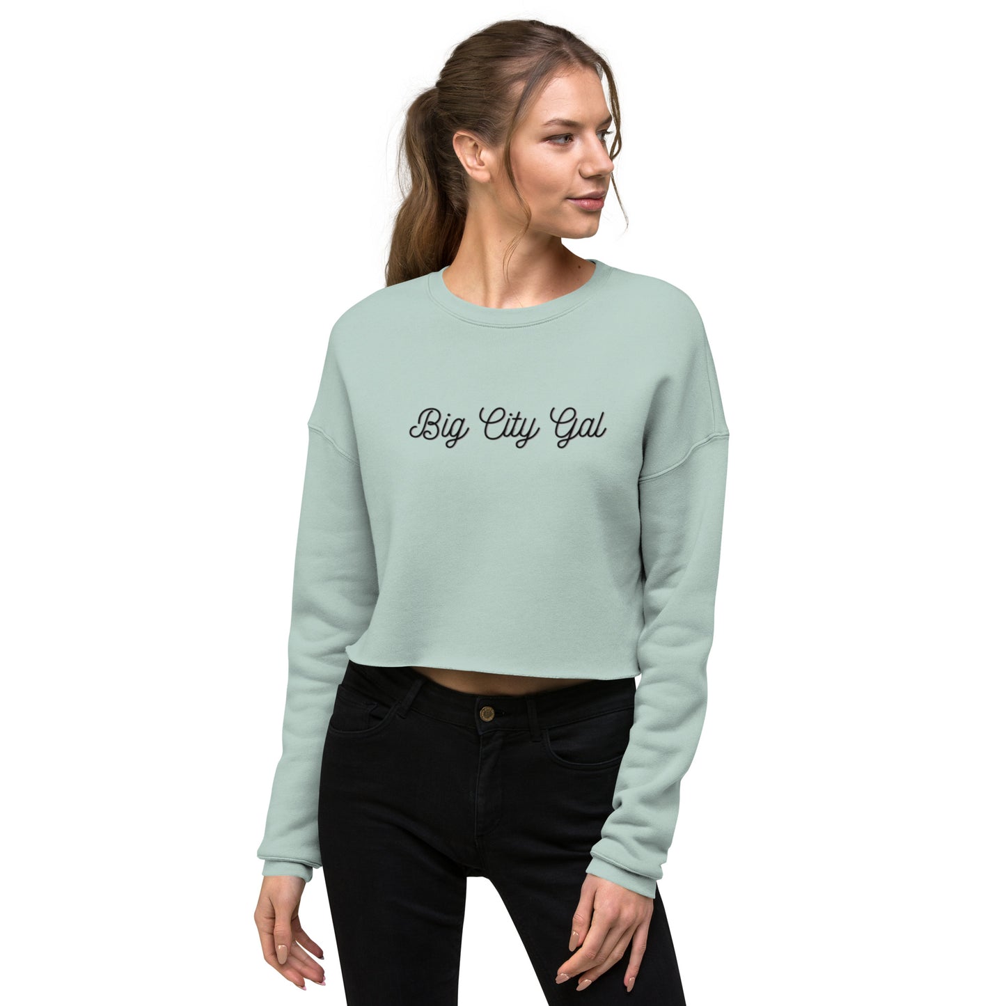 Big City Gal Crop Sweatshirt