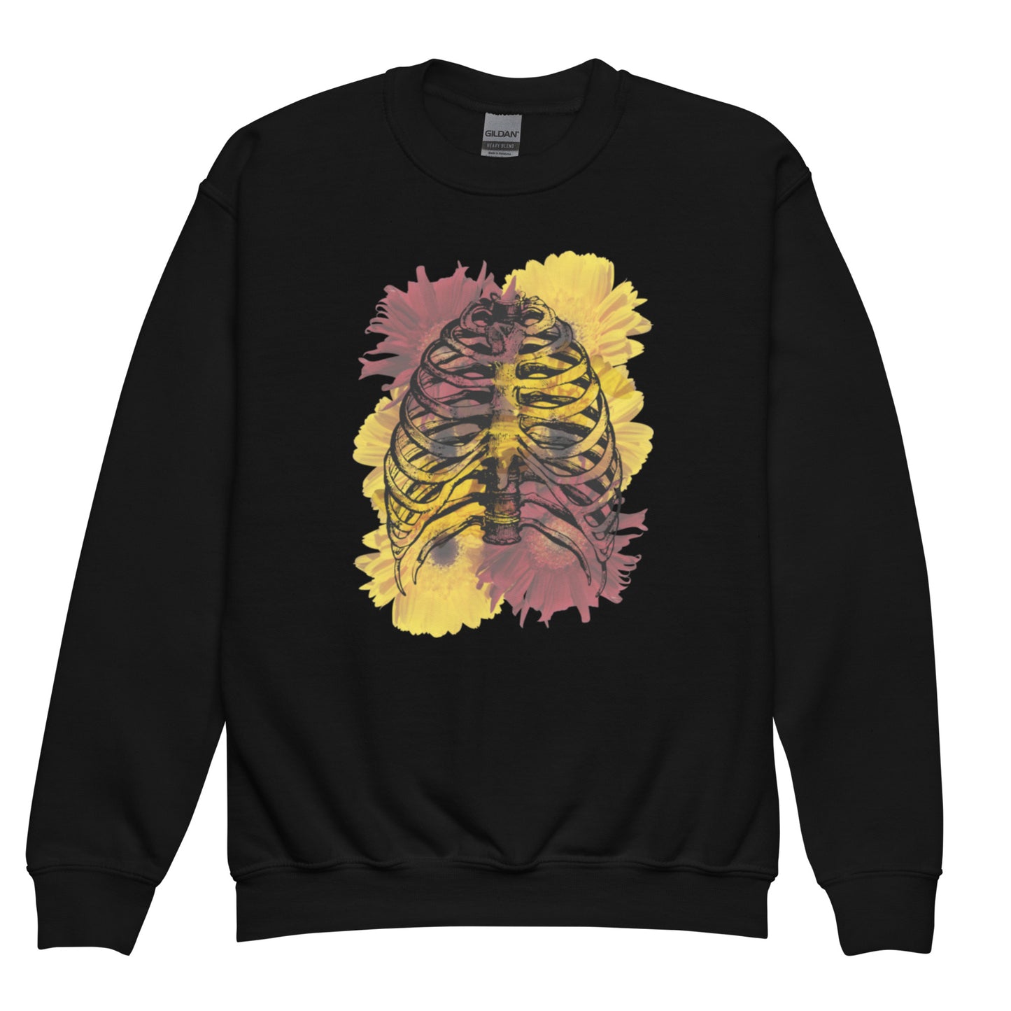 Love Eternal Daisy Lungs Youth Crewneck Sweatshirt