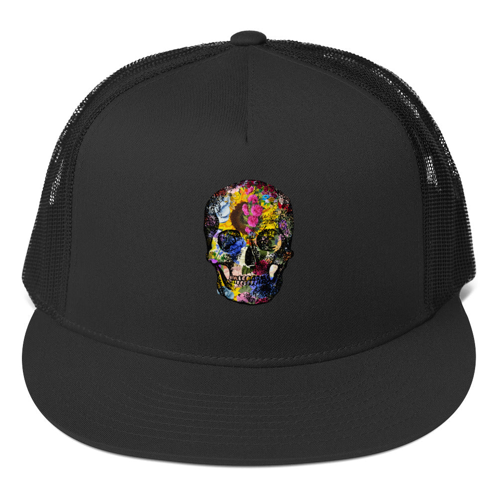 Love Eternal Abundance Skull Trucker Cap