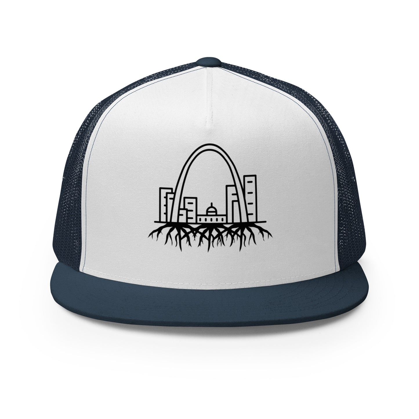 STL Root System Black Print Trucker Cap