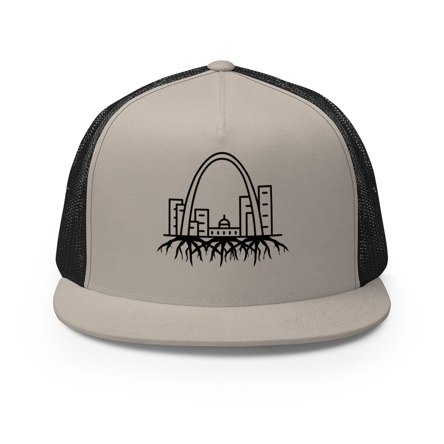 STL Root System Black Print Trucker Cap