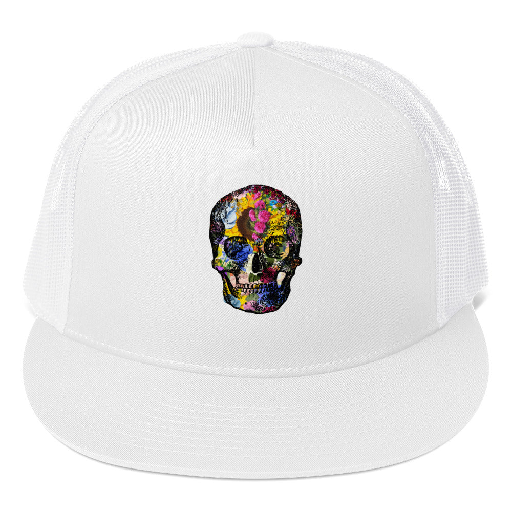 Love Eternal Abundance Skull Trucker Cap