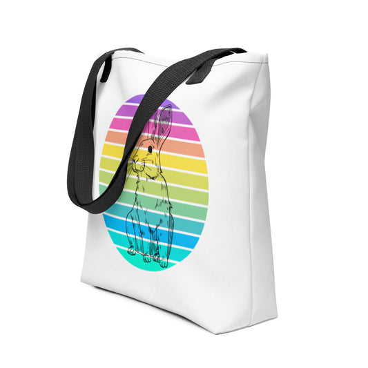 Rabbit Multi Dot Tote Bag