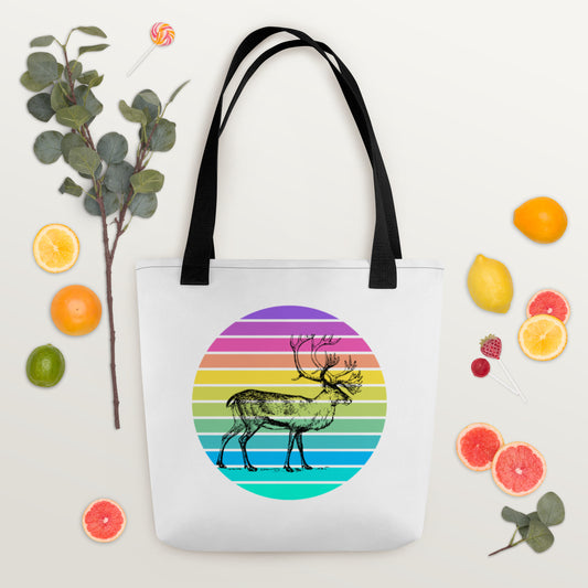 Stag Multi Dot Tote Bag