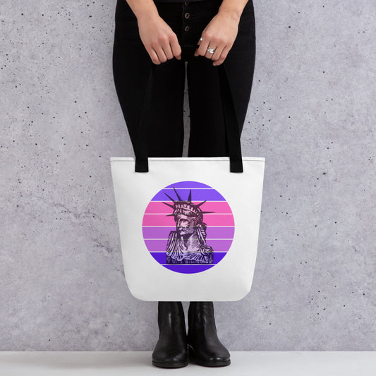 Liberty purple tote bag